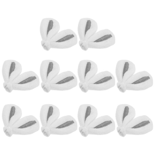 50Pz Decorativi Grigi Orecchie Coniglio Per Clip 2