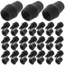 500Sets Heat Resistant Cord Grip Clamps Black for Chandelier Wiring