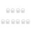 10Pcs White Rubber Pop Up Waste Plug Mop Bucket Replacement Stopper 4