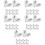50Pz Decorativi Grigi Orecchie Coniglio Per Clip 8