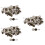 150Pcs 17Mm Star Pattern Jeans Buttons Assorted Color Brass for Denim 6