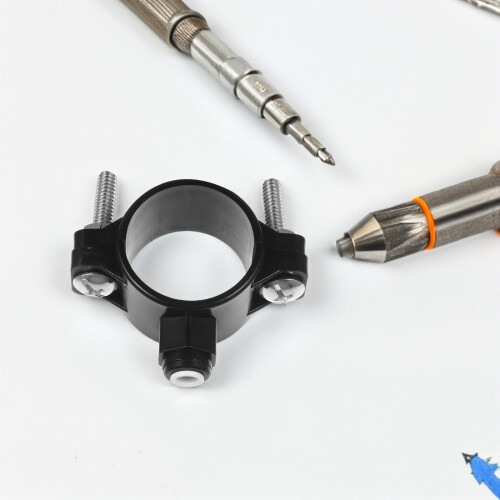 2Pz Nero Per Sella Scarico Con Rapida 1/4 Pollice 2