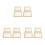12Pcs Sturdy Natural Wood Paper Making Frames DIY Mesh Screen Mold Kit 9