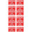 12Pz Targhette Rosso Vintage Per Recinzioni 8