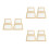 12Pcs Sturdy Natural Wood Paper Making Frames DIY Mesh Screen Mold Kit 10