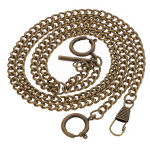 4Pz Catena Appendibile Marrone Chiaro Per Orologio Tasca E
