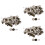 150Pcs 17Mm Star Pattern Jeans Buttons Assorted Color Brass for Denim 5