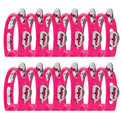 24Pz Tamburelli Per Bambini Rosa in Con 4 Leggeri 2