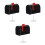 3Pz Mini Casette Decorative in Metallo Nero Per Ridotti 7