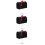 3Pz Mini Casette Decorative in Metallo Nero Per Ridotti 9