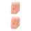 2Pcs Soft Silicone Nail Practice Foot Model Beige Realistic Mannequin 9