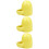 3Pcs Yellow Rabbit Drinking Bowl Self-Dispensing Pet Feeder 8