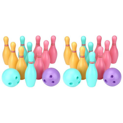 2Set Bowling Gioco Per Educativo E 2