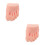 2Pcs Soft Silicone Nail Practice Foot Model Beige Realistic Mannequin 8