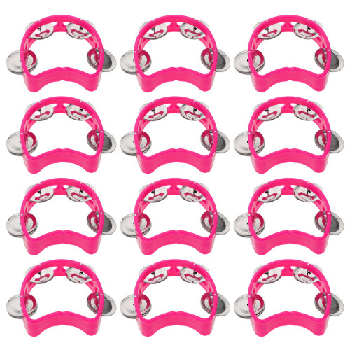 24Pz Tamburelli Per Bambini Rosa in Con 4 Leggeri 1