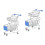 2Pz Mini Carrello Gioco E Decor Scuro Per Bambini E Stanza Ufficio 5