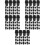 500Set Grip Cavi Nero Per Luci A Sospensione in PP 7