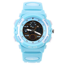 2Pz Orologio Dual Time LED Impermeabile Unisex