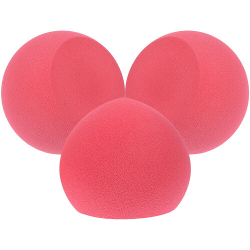 6Pz Spugne Rosse Per Viso, Fondotinta Cream 1
