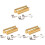 3Set Slide Bar E Picks Per Chitarra in Metallo Oro, Pratici E Solid 2
