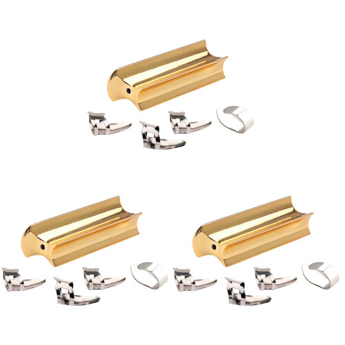 3Set Slide Bar E Picks Per Chitarra in Metallo Oro, Pratici E Solid 1