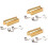 3Set Slide Bar E Picks Per Chitarra in Metallo Oro, Pratici E Solid 6
