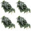 4Pz Artificiale Per Rettile Verde Decorazione Terrario 4