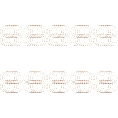100Pz Anelli Da Te in Metallo Oro Per Dreamcatcher 2