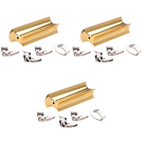 3Set Slide Bar E Picks Per Chitarra in Metallo Oro, Pratici E Solid 2
