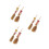6Pz Scope Miniature in Legno A Tema Clown Per Casetta Decor 10