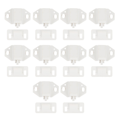 30Set Fermaporta Bianco A Pallina Per Porte, Armadi E ,