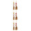 6Pz Scope Miniature in Legno A Tema Clown Per Casetta Decor 6