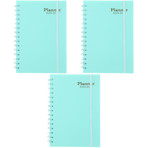 3Pz Planner Mensile Azzurro Quaderno Spirale Per E Ufficio 2