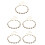 5Pz Decorativa Catena Metallo Retrò Con 4