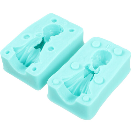 4Set Kit Silicone Angelo Per Candela Fai Da Te Azzurro 1