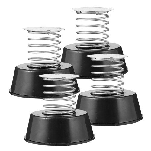 16Pz Base Molla Per Bambola Nera E Ferro Per Decorazioni DIY 2