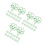 60Pz Fermagli A Verde in Metallo Per Ufficio 5