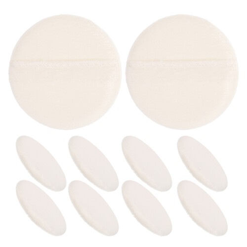 60Pz Puff Morbido Beige in Velluto Per E Corpo