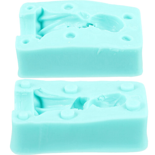 4Set Kit Silicone Angelo Per Candela Fai Da Te Azzurro 2