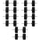 5Set Ruote Argento in Gomma Per Modellini Auto Rc 8