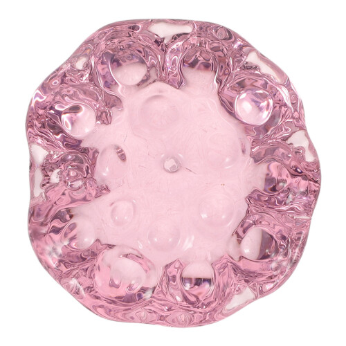 5Pz Figurine Loto Cristallo Rosa Artificiale Per Casa