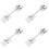 4Pz Blocco Porta Camper Metallo Argento Affidabile Per Trailer 7