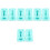 4Set Kit Silicone Angelo Per Candela Fai Da Te Azzurro 5