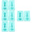 4Set Kit Silicone Angelo Per Candela Fai Da Te Azzurro 9