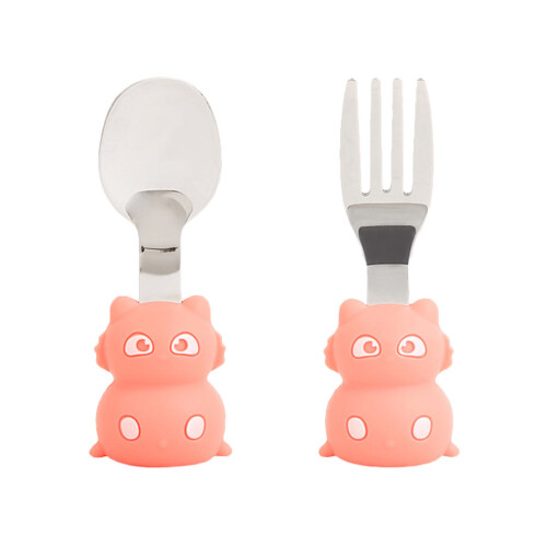 3Set Allenamento Rosa Manico Corto Cartoon