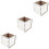 3Pz Fazzoletti Sublimabile in Mdf Bianco Resistente 7