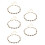 5Pz Decorativa Catena Metallo Retrò Con 6