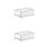 2Pz Cassettiere Organizer in Pet Trasparenti Per Cosmetici E 8
