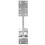 4Pz Blocco Porta Camper Metallo Argento Affidabile Per Trailer 3