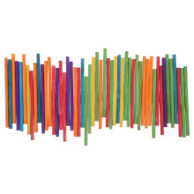 150Pz Bacchette Musicali in Legno Multicolori Per Bambini E